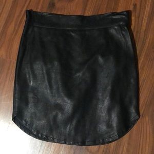 Naked wardrobe leather skirt BLACK
